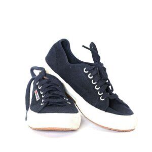 SUPERGA Superga Navy Blue 2750 COTU Classic Sneakers in Womens 8.5 Canvas Shoes